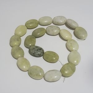 2/$15 Beads Peridot Jasper Natural Oval 20x15mm 15" Strand